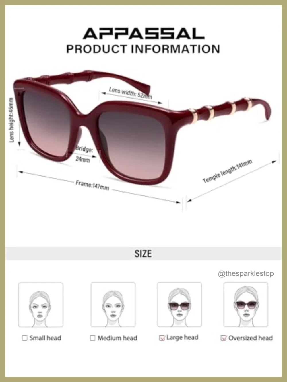 Retro Chunky Square Polarized Sunglasses Bamboo Temple UV400 Unisex